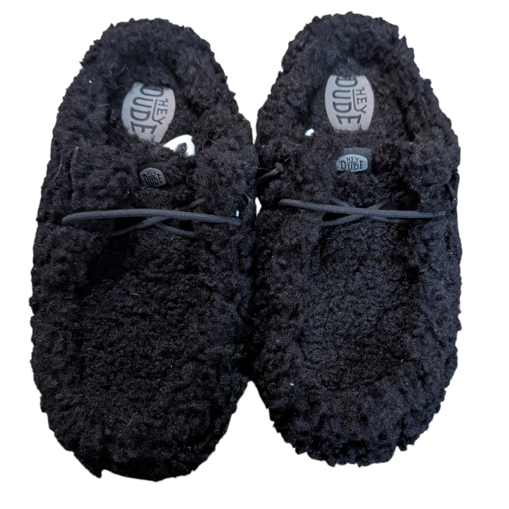 Hey Dude Sherpa Black Slides